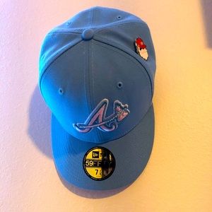 New Era Atlanta Braves Cotton Candy fitted hat size 7/14